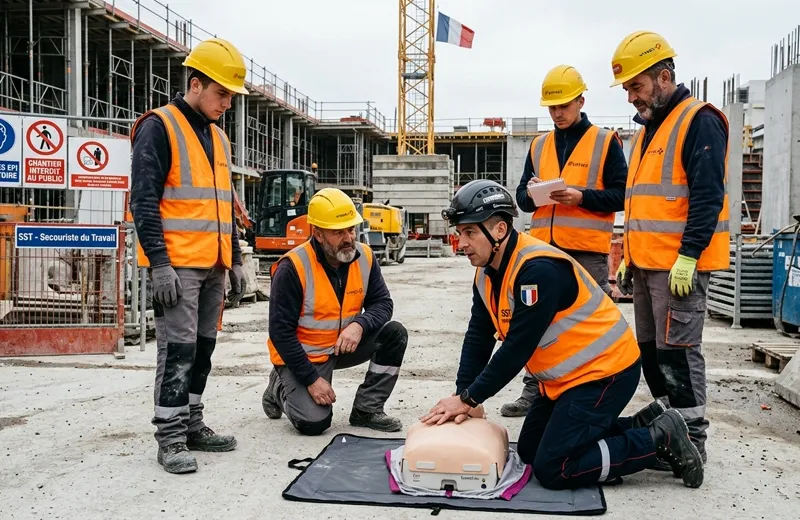 Démonstration des gestes de premiers secours à Talence
