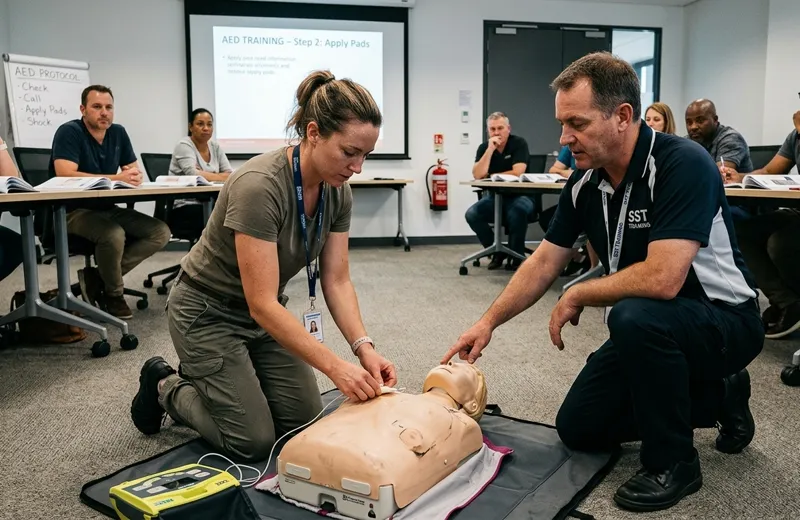 Simulation d'accident du travail à Talence